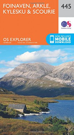 OS Explorer Map 445 Foinaven, Arkle, Kylesku and Scourie OS Explorer Paper Map - Ordnance Survey [KSIĄŻKA]