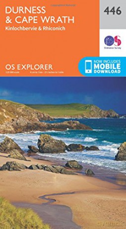 OS Explorer Map 446 Durness and Cape Wrath OS Explorer Paper Map - Ordnance Survey [KSIĄŻKA]