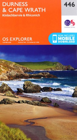 OS Explorer Map 446 Durness and Cape Wrath OS Explorer Paper Map - Ordnance Survey [KSIĄŻKA]