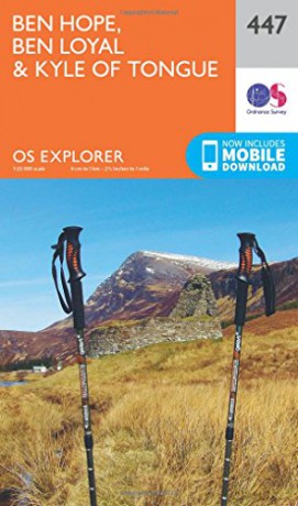 OS Explorer Map 447 Ben Hope, Ben Loyal and Kyle of Tongue OS Explorer Paper Map - Ordnance Survey [KSIĄŻKA]