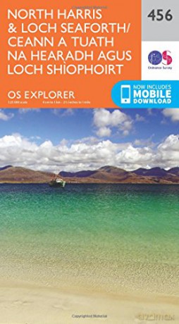 OS Explorer Map 456 North Harris and Loch Seaforth/Ceann a Tuath Na Hearadh Agus Loch Shiphoirt OS Explorer Paper Map - Ordnance Survey [KSIĄŻKA]