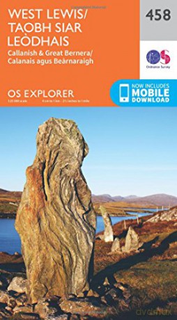 OS Explorer Map 458 West Lewis/Taobh Siar Leodhais OS Explorer Paper Map - Ordnance Survey [KSIĄŻKA]