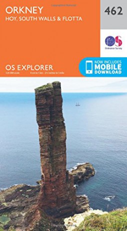 OS Explorer Map 462 Orkney - Hoy, South Walls and Flotta OS Explorer Paper Map OS Explorer Active Map - Ordnance Survey [KSIĄŻKA]