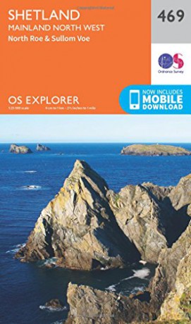 OS Explorer Map 469 Shetland - Mainland North West OS Explorer Paper Map - Ordnance Survey [KSIĄŻKA]