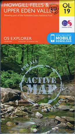 OS Explorer Map Active OL19 Howgill Fells: Active Map OS Explorer Active Map - Ordnance Survey [KSIĄŻKA]