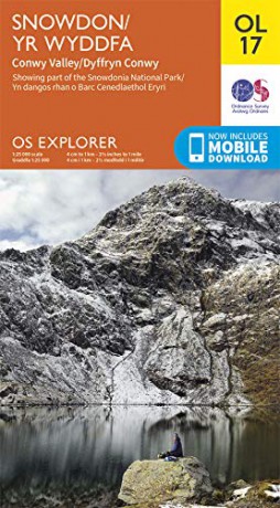 OS Explorer Map OL 17 Snowdon/Yr Wyddfa, Conwy Valley/Dyffryn Conwy - Ordnance Survey [KSIĄŻKA]