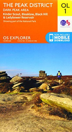 OS Explorer Map OL1 The Peak District: Dark Peak Area OS Explorer - Ordnance Survey [KSIĄŻKA]