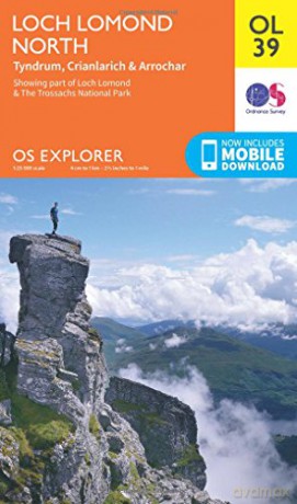 OS Explorer Map OL39 Loch Lomond North - Ordnance Survey [KSIĄŻKA]