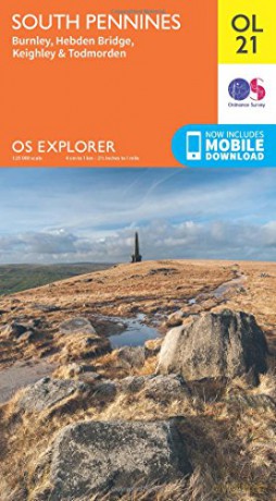 OS Explorer OL21 South Pennines OS Explorer Map - Ordnance Survey [KSIĄŻKA]