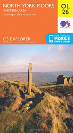 OS Explorer OL26 North York Moors - Western area: Showing part of the National Park OS Explorer Map - Ordnance Survey [KSIĄŻKA]