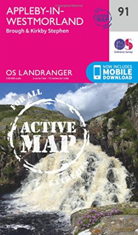 OS Landranger Active Map 91 Appleby-In-Westmorland OS Landranger Map - Ordnance Survey [KSIĄŻKA]