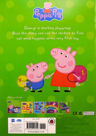 Peppa Pig: George's First Day at Playgroup: Sticker Book - Peppa Pig [KSIĄŻKA]