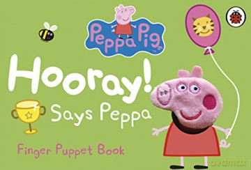 Peppa Pig: Hooray! Says Peppa Finger Puppet Book - Ladybird [KSIĄŻKA]
