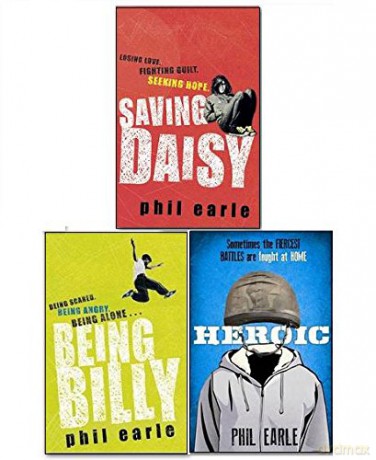 Phil Earle Collection 3 Books Set, Heroic, Being Billy and Saving Daisy - Phil Earle [KSIĄŻKA]