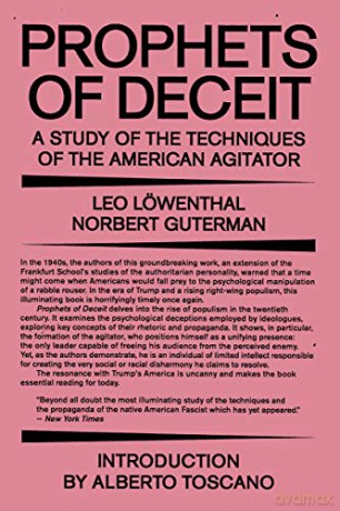 Prophets of Deceit: A Study of the Techniques of the American Agitator - Leo Löwenthal [KSIĄŻKA]