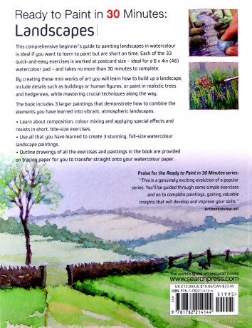 Ready to Paint in 30 Minutes: Landscapes in Watercolour: Tracings Included. 30 Step-By-Step Projects. - Dave Woolass [KSIĄŻKA]