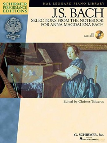 Selections from The Notebook for Anna Magdalena: JS Bach Schirmer Performance Editions Includes Online Access Code - Christos Tsitsaros [KSIĄŻKA]