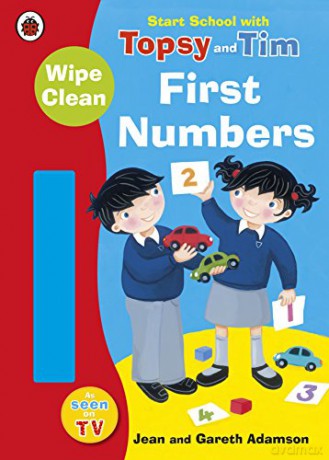 Start School with Topsy and Tim: Wipe Clean First Numbers - Jean Adamson [KSIĄŻKA]