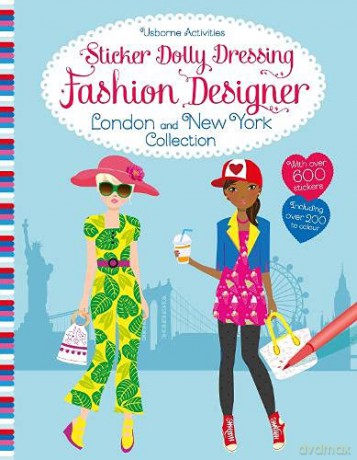 Sticker Dolly Dressing Fashion Designer London and New York Collection - Fiona Watt [KSIĄŻKA]