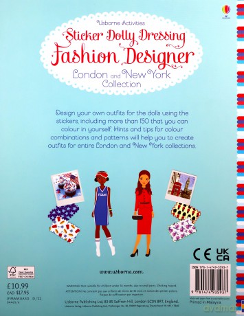 Sticker Dolly Dressing Fashion Designer London and New York Collection - Fiona Watt [KSIĄŻKA]