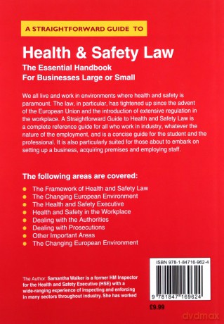 Straightforward Guide to Health and Safety Law, A: The Essential Handbook for Businesses Large and Small Straightforward Guides - Samantha Walker [KSIĄŻKA]