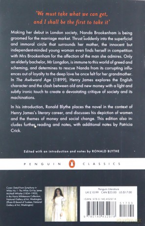 The Awkward Age Penguin Classics - Henry James [KSIĄŻKA]