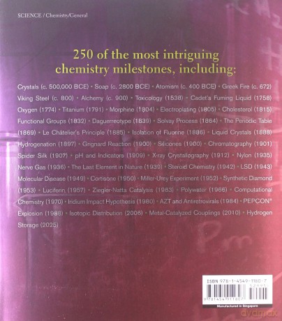 The Chemistry Book: From Gunpowder to Graphene, 250 Milestones in the History of Chemistry Sterling Milestones - Derek Lowe [KSIĄŻKA]