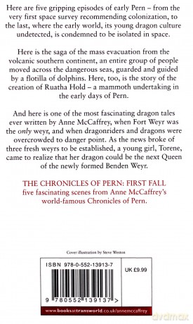 The Chronicles Of Pern: First Fall The Dragon Books - Anne McCaffrey [KSIĄŻKA]