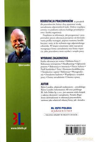 Rekrutacja Pracowników Praktyczny Poradnik Dla Pracodawców Wyd.2012 - Bjorn Lunden [KSIĄŻKA]