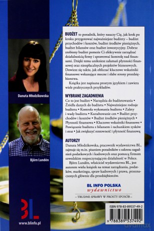 Budżet Praktyczny Poradnik Dla Małych I Średnich Przedsiębiorstw 1 Wyd. - Danuta Młodzikowska, Björn Lunden [KSIĄŻKA]