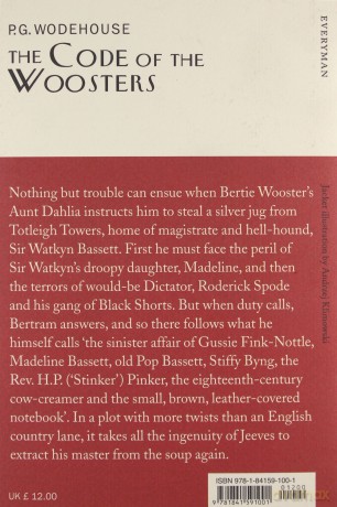 The Code Of The Woosters: P.G. Wodehouse Everyman's Library P G WODEHOUSE - P.G. Wodehouse [KSIĄŻKA]