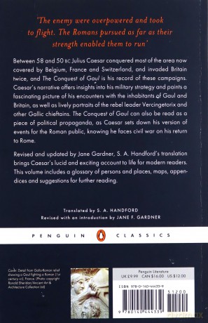 The Conquest of Gaul Penguin Classics - Julius Caesar [KSIĄŻKA]