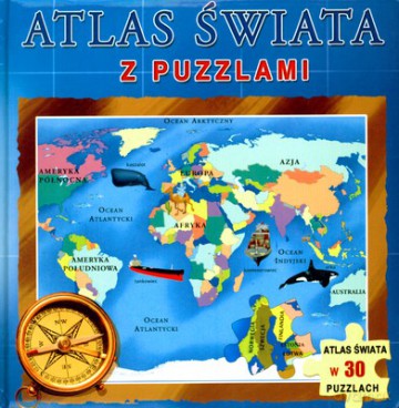 Atlas Świata Z Puzzlami (twarda) [KSIĄŻKA]