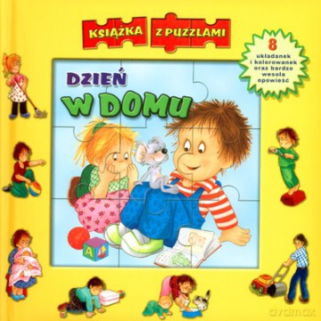 Dzień W Domu Książka Z Puzzlami (twarda) [KSIĄŻKA]