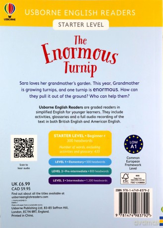 The Enormous Turnip English Readers Starter Level: 1 - Mackinnon Mairi [KSIĄŻKA]