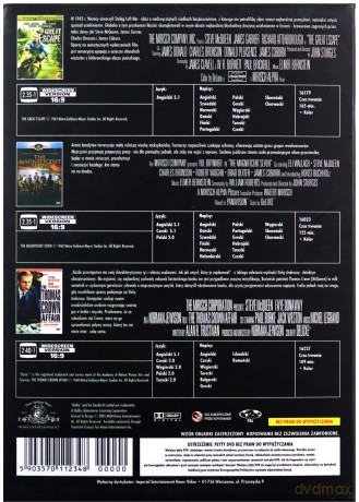 Kolekcja Steve'a McQueena: Wielka ucieczka / Siedmiu wspaniałych / Afera Thomasa Crowna [BOX] [3DVD]