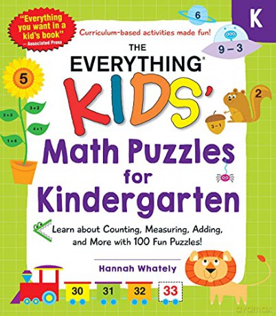 The Everything Kids' Math Puzzles for Kindergarten: Learn about Counting, Measuring, Adding, and More with 100 Fun Puzzles! Everythingr Kids - Hannah Whately [KSIĄŻKA]