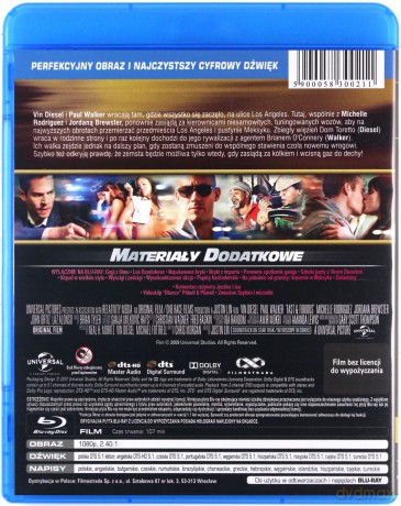 Szybko i wściekle (Szybcy i wściekli 4) [Blu-Ray]