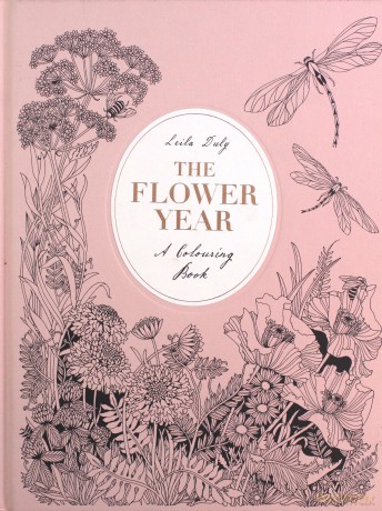 The Flower Year: A Colouring Book - Leila Duly [KSIĄŻKA]