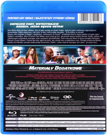 Za szybcy, za wściekli (Szybcy i wściekli 2) [Blu-Ray]