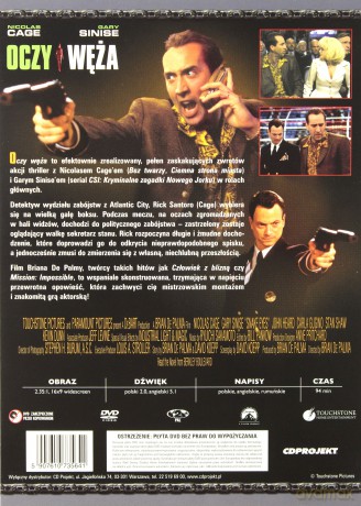 Oczy węża (polski lektor) (Mocny Seans) [DVD]