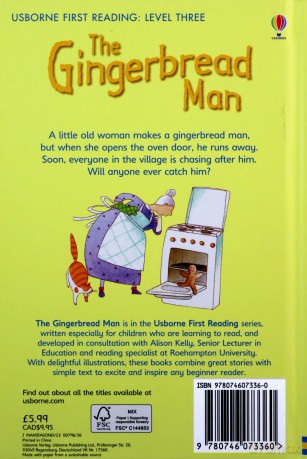 The Gingerbread Man Usborne First Reading: Level 3 - Mairi Mackinnon [KSIĄŻKA]