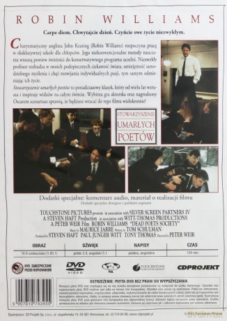 Stowarzyszenie umarłych poetów (Filmowe przeboje) (polski lektor) [DVD]