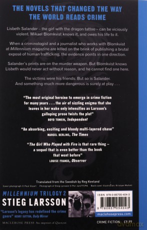 The Girl Who Played with Fire: A Dragon Tattoo story Millennium - Stieg Larsson [KSIĄŻKA]