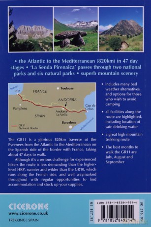 The GR11 Trail: The Traverse of the Spanish Pyrenees - La Senda Pirenaica International Trekking Cicerone Trekking Guide - Brian Johnson [KSIĄŻKA]