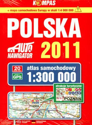 Polska Atlas Samochodowy 1:300 000 [KSIĄŻKA]