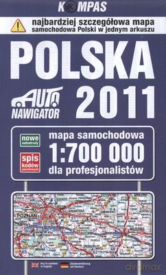 Polska 2011 Mapa Samochodowa 1:700 000 Dla Profesjonalistów [KSIĄŻKA]