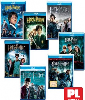 Harry Potter: Kamień Filozoficzny / Komnata Tajemnic / Więzień Azkabanu / Czara Ognia / Zakon Feniksa / Książę Półkrwi / Insygnia śmierci Pakiet [9Blu-Ray]