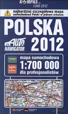 Polska 2012 Mapa Samochodowa Dla Profesjonalistów 1:700 000 [KSIĄŻKA]
