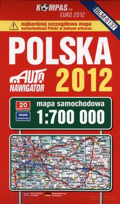 Polska 2012 Mapa Samochodowa 1:700 000 (twarda) [KSIĄŻKA]